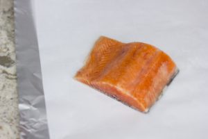 Frozen salmon